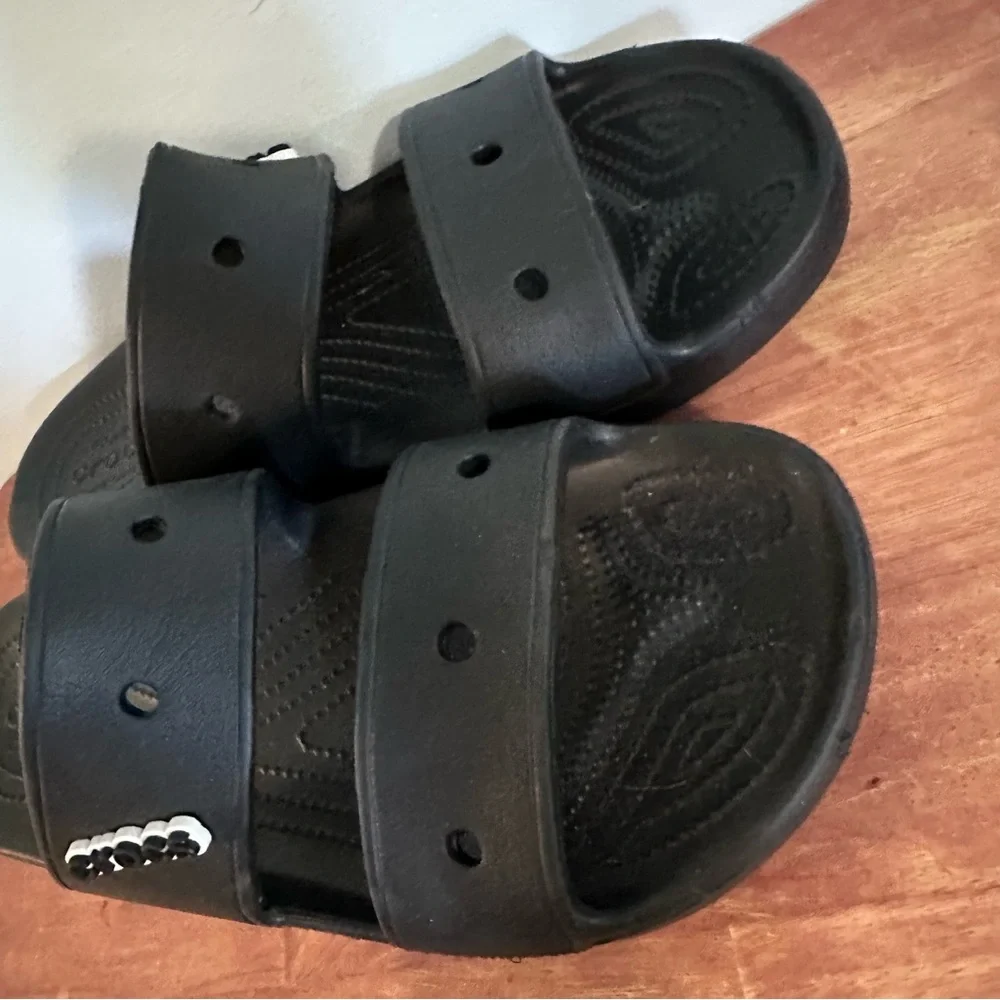 Crocs Baya Platform Classic Two-Strap Sandals Iconic Comfort Black Size Men’s 13